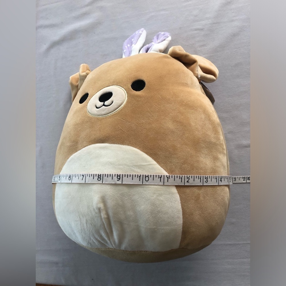 Squishmallow 16” Golden Retriever Dog with Bunny Ears Plush Soft & Squishy NWT - Picture 16 of 16